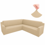 Funda ajustable para rinconera beige