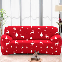 Protector de sofá premium rojo navidad
