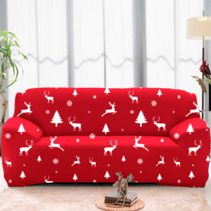 Protector de sofá premium rojo navidad