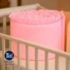 Bumper para cuna rosado con boleros Casa LiLe