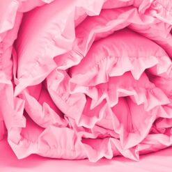 Bumper para cuna rosado con boleros