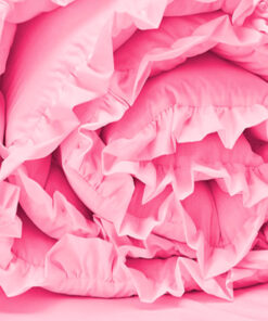 Bumper para cuna rosado con boleros