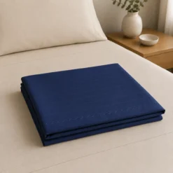 Sobres bana Azul Oscuro Premium Lisa Doble en Microfibra Tipo B (Con Imperfecciones) Casa LiLe
