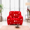 Protector de sof premium Navidad Rojo un (1) puesto Casa LiLe