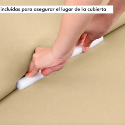 Alternative view of Protector de sofá beige premium cuatro (4) puestos ajustable