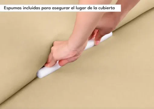Protector de sof beige premium cuatro (4) puestos ajustable Casa LiLe