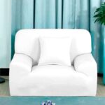 Protector de sofá premium blanco un (1) puesto