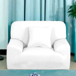 Protector de sofá premium blanco un (1) puesto