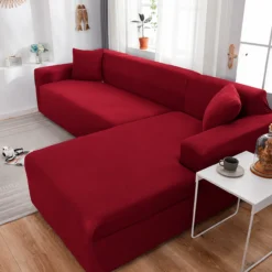 Protector de Sof Premium Rojo en L Casa LiLe