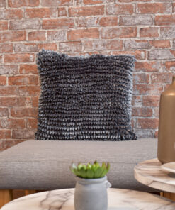 Alternative view of Cojín Decorativo Teddy Plomo