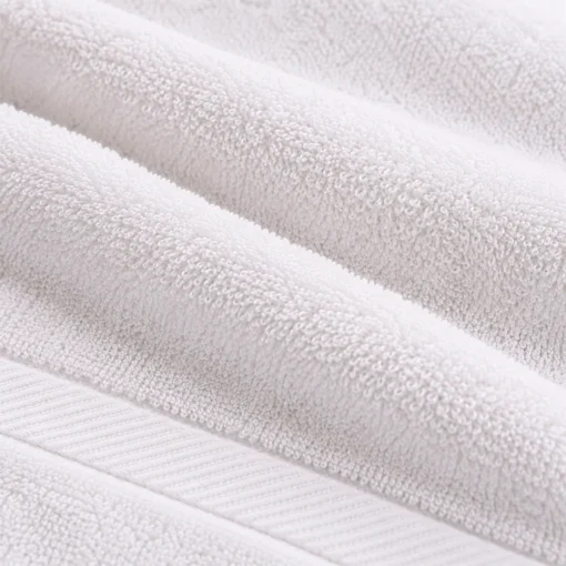 Toalla de Manos Blanca 100% Algod n 550g | Dise o Zigzag 43x80cm Casa LiLe