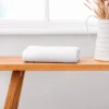 Set x2 Toalla de Manos Blanca 100% Algod n 550g | Dise o Doble L nea 53x96cm Casa LiLe