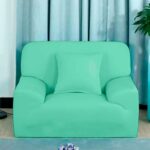 Protector de sofá premium verde menta un (1) puesto