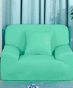 Protector de sofá premium verde menta un (1) puesto