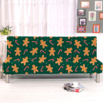 Protector de sofá cama verde navidad premium