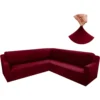Funda ajustable para rinconera vinotinto Casa LiLe