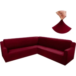 Funda ajustable para rinconera vinotinto Casa LiLe