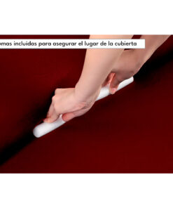 Alternative view of Protector de sofá vinotinto premuim cuatro (4) puestos ajustable